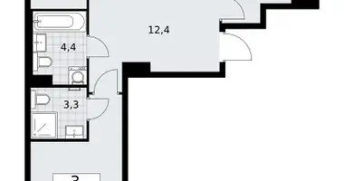 3 room apartment in Troitsk, Russia