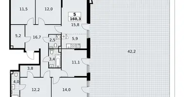 Apartamento 5 habitaciones en poselenie Sosenskoe, Rusia