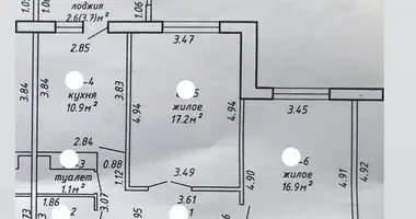 2 room apartment in Brest, Belarus