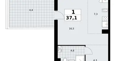 Mieszkanie 1 pokój w Kommunarka, Rosja