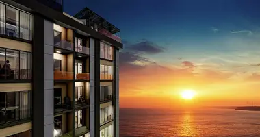 Duplex 4 bedrooms with balcony, with air conditioning, with sea view in Istasyon Mahallesi, Turkey