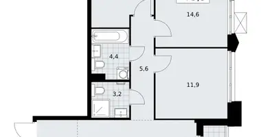 Квартира 3 комнаты в район Троицк, Россия
