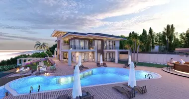 Villa 6 Zimmer mit Balkon, mit Klimaanlage, mit Meerblick in Dagbelen, Türkei