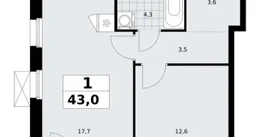 Apartamento 1 habitación en Kommunarka, Rusia