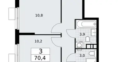 3 room apartment in Vnukovo, Russia