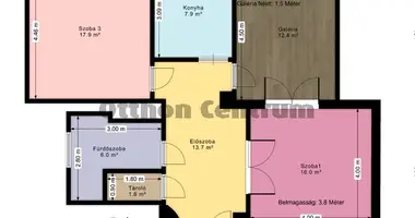 Apartamento 3 habitaciones en Budapest, Hungría