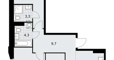Wohnung 3 zimmer in Troizk, Russland