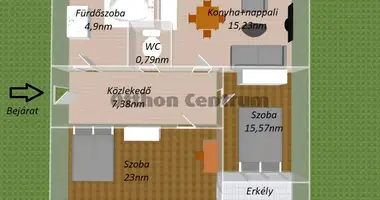 Квартира 3 комнаты в Veszpremi jaras, Венгрия