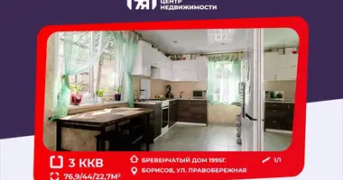 Apartamento 3 habitaciones en Borisov, Bielorrusia