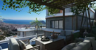 Villa 7 rooms with parking, with Sea view, with Swimming pool in Alanya, Turkey
