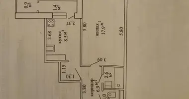 1 room apartment in Minsk, Belarus