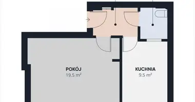 Wohnung 1 zimmer in Warschau, Polen