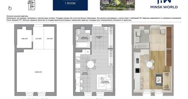 Apartamento 1 habitación en cyzevicki siel ski Saviet, Bielorrusia