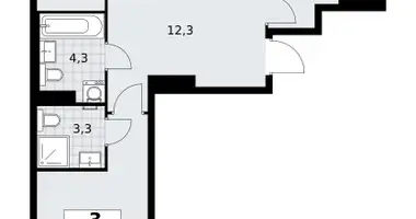 Wohnung 3 zimmer in Troizk, Russland