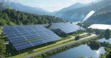SES + HYDROELECTRIC POWER STATION in Sanicani, Bosnien und Herzegowina
