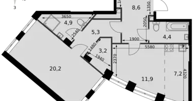 Appartement 1 chambre dans North-Western Administrative Okrug, Fédération de Russie