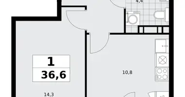 Appartement 1 chambre dans poselenie Sosenskoe, Fédération de Russie