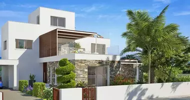Villa 3 Zimmer mit Meerblick, mit Schwimmbad in Geroskipou, Cyprus