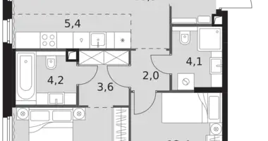 Appartement 3 chambres dans North-Western Administrative Okrug, Fédération de Russie