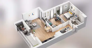 Apartamento 3 habitaciones en Poznan, Polonia