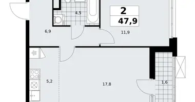 Appartement 2 chambres dans poselenie Sosenskoe, Fédération de Russie