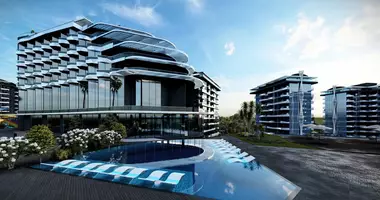 Ático Ático 3 habitaciones con Balcón, con Aire acondicionado, con Vistas al mar en Avsallar, Turquía