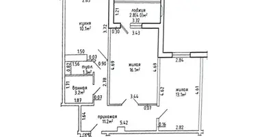 2 room apartment in Sienica, Belarus