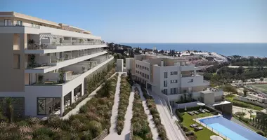 Penthouse 3 rooms with air conditioning, with sea view, with mountain view in Mijas, Spain