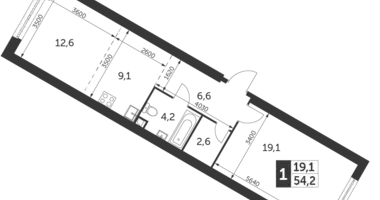 Mieszkanie 1 pokój w Konkovo District, Rosja