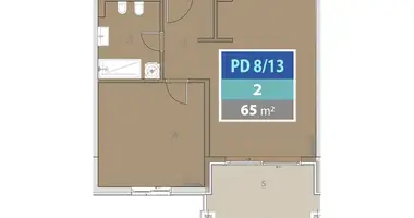 Apartamento 2 habitaciones en Provodina, Montenegro