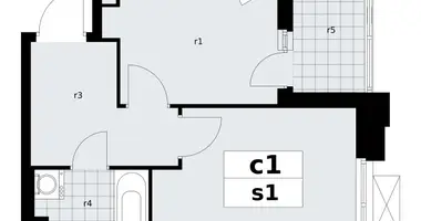 Apartamento 1 habitación en poselenie Sosenskoe, Rusia