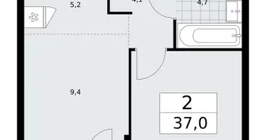 Appartement 2 chambres dans poselenie Sosenskoe, Fédération de Russie