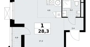 Appartement 1 chambre dans Postnikovo, Fédération de Russie