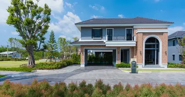 Villa 3 zimmer mit Doppelt verglaste Fenster, mit Möbliert, mit Klimaanlage in Ban Bang Ku, Thailand