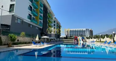 1 room apartment with sauna, gym, with children playground in Mahmutlar, Turkey