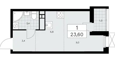 1 room apartment in poselenie Sosenskoe, Russia