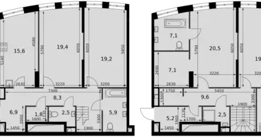 Apartamento 4 habitaciones en North-Western Administrative Okrug, Rusia