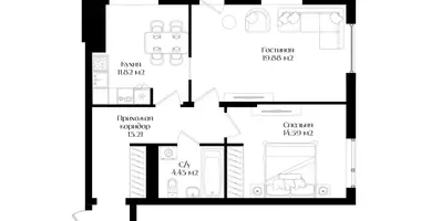 Квартира 2 комнаты в Ташкент, Узбекистан