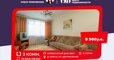 Casa 3 habitaciones en Porsa, Bielorrusia