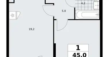 Apartamento 1 habitación en poselenie Sosenskoe, Rusia