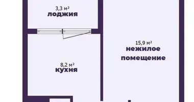 Büro 42 m² in Soligorsk, Belarus