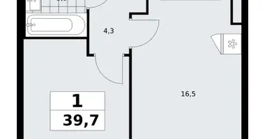 Appartement 1 chambre dans poselenie Sosenskoe, Fédération de Russie