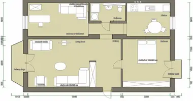 3 room apartment in Riga, Latvia