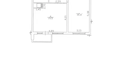 Apartamento 2 habitaciones en Odesa, Ucrania