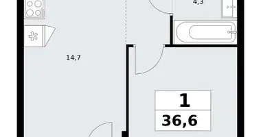 1 room apartment in Kommunarka, Russia