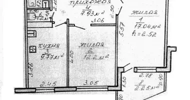 Квартира 2 комнаты в Речица, Беларусь