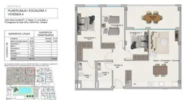 Apartamento 4 habitaciones en Santa Pola, España