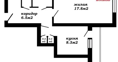 1 room apartment in Minsk, Belarus