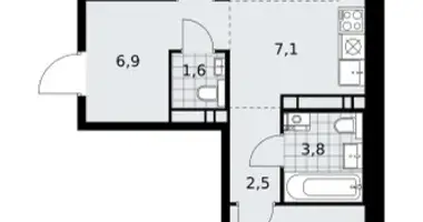 Mieszkanie 3 pokoi w poselenie Sosenskoe, Rosja