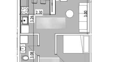 Apartamento 2 habitaciones en Municipality of Thessaloniki, Grecia